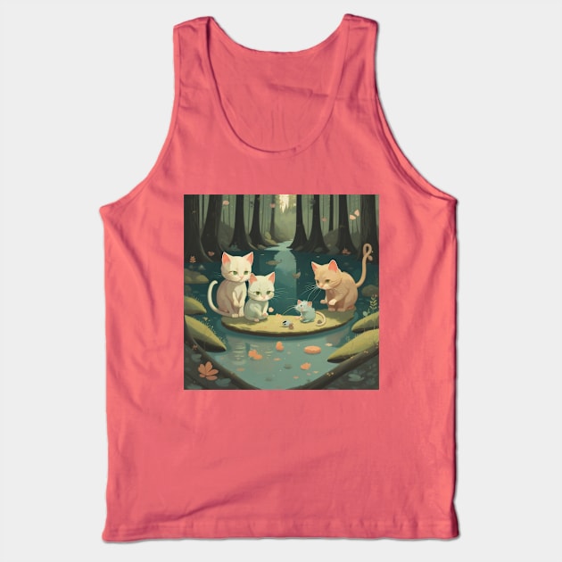 Playing kittens Tank Top by Virshan